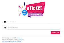 Portail famille - E-Ticket