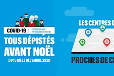 Campagne de dépistage organisée par la région du 16 au 20 décembre 2020