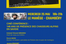 Ciné conférence: 140 ans de présence des chasseurs alpins en Savoie