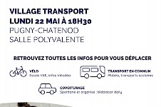 Information Village Transport à Pugny-Chatenod le 22 mai 2023