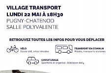 Information Village Transport à Pugny-Chatenod le 22 mai 2023