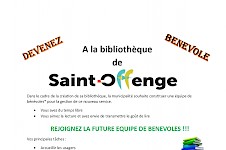 Devenez bénévole à la bibliothèque municipale de Saint-Offenge