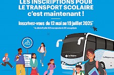 Inscriptions aux transports scolaires de la REGION pour la rentrée scolaire 2025-2026