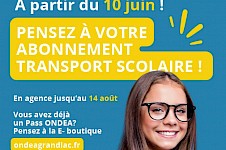 Inscriptions aux transports scolaires GRAND LAC pour la rentrée scolaire 2026-2027